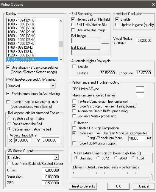 Newbie Guide to VPX Performance and Ball Stutter Page 2 Tutorials